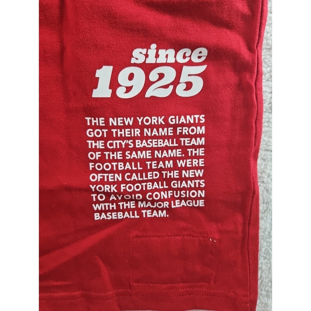 Mitchell & Ness New York Giants Red NFL Team Origins Shirt - Men's Large - Picture 11 of 11